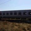 Yolcu treni hareket halindeyken alev aldı