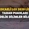Kocaeli LGS 2020 lise taban puanları ve yüzdelik dilimler bilgileri! Anadolu liseleri, Fen liseleri ve İmam Hatip listesi!