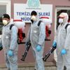 Nevşehir Belediyesi dezenfekte timi işbaşında Nevşehir Belediyesi dezenfekte timi işbaşında