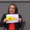 Almanya Meclisi'nde YPG'nin sembolü açıldı
