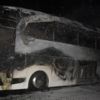 Amasya'da yolcu otobüsünde yangın