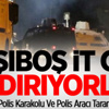 Polis Karakolu ve Polis Aracı Tarandı Polis Karakolu ve Polis Aracı Tarandı