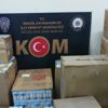 Bursa'da kaçak maske üretim fabrikasına baskın