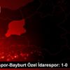 Turgutluspor-Bayburt Özel İdarespor: 1-0