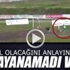 Gol olacağını anlayınca dayanamadı ve... Gol olacağını anlayınca dayanamadı ve...