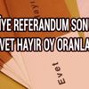 Haliliye referandum sonuçları Şanlıurfa Haliliye seçim evet hayır oy oranları