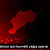 Afyonkarahisar için kuvvetli yağış uyarısı Afyonkarahisar için kuvvetli yağış uyarısı