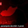 Otomobil, şarampole devrildi: 4 yaralı Otomobil, şarampole devrildi: 4 yaralı