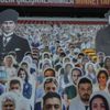 Galatasaray tribünlerinin onur konuğu Atatürk Galatasaray tribünlerinin onur konuğu Atatürk