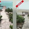 Irma Bahamalar'da okyanus suyunu götürdü