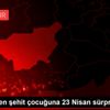 Polislerden şehit çocuğuna 23 Nisan sürprizi