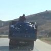 Kamyon kasasında tehlikeli yolculuk Kamyon kasasında tehlikeli yolculuk