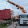 Terör operasyonunda konteynır da kaldırıldı