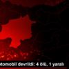 Sivas ta otomobil devrildi: 4 ölü, 1 yaralı