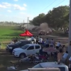 Araba yarışında korkunç kaza! Araba yarışında korkunç kaza!