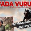 150 kilo bomba taşıyan paramotorlu kadın terörist havada vuruldu!