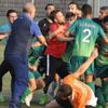 Maç sırasında iki takım birbirine girdi