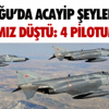 Malatya'da iki askeri uçağın düşmesi Malatya'da iki askeri uçağın düşmesi