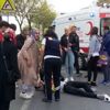 Bakırköy’de motosiklet yayaya çarptı