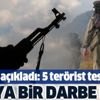 Son dakika: İçişleri Bakanlığı açıkladı: 5 terörist daha teslim oldu Son dakika: İçişleri Bakanlığı açıkladı: 5 terörist daha teslim oldu