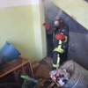 Apartmanda çıkan yangın korkuttu Apartmanda çıkan yangın korkuttu