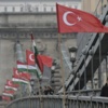 Macaristan'da Tuna Nehri üzerinde Türk bayrakları Macaristan'da Tuna Nehri üzerinde Türk bayrakları