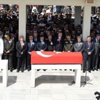 Şehidin eşi polis üniformasıyla oğlu askeri kıyafetle geldi