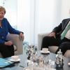 Başkan Erdoğan Almanya Başbakanı Merkel ile görüşüyor
