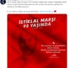 Bakan Albayrak'tan İstiklal Marşı mesajı Bakan Albayrak'tan İstiklal Marşı mesajı