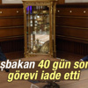 Başbakan Davutoğlu görevini iade etti