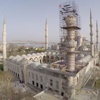 Sultanahmet Camisi'nin bir minaresinde kayma var Sultanahmet Camisi'nin bir minaresinde kayma var