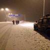 Erciyes te mahsur kalan otomobiller kurtarıldı Erciyes te mahsur kalan otomobiller kurtarıldı