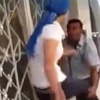 Erkeğe kadın şiddeti kamerada Erkeğe kadın şiddeti kamerada
