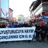 Rize de taraftarlardan "Uyuşturucuya Hayır" yürüyüşü