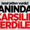 İsrail jetleri vurdu! Anında karşılık verdiler