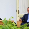 Erdoğan ve Endonezyalı Mevkidaşı balkonda sohbet etti Erdoğan ve Endonezyalı Mevkidaşı balkonda sohbet etti