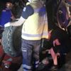 Devrilen traktörün altında kalan sürücü son anda kurtuldu
