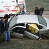 Tır'ın Çarptığı Otomobilin Sürücüsü Yaralandı Tır'ın Çarptığı Otomobilin Sürücüsü Yaralandı