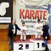 Karateci kardeşler madalyaları topladı