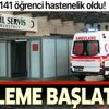 Sakarya'da 141 öğrenci zehirlenme şüphesiyle hastaneye kaldırıldı! Sakarya'da 141 öğrenci zehirlenme şüphesiyle hastaneye kaldırıldı!