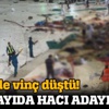 Kabe'de vinç düştü! Ölü ve yaralılar var