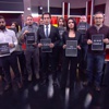 Türkiyeli gazetecilerden "Je Suis Charlie" eylemi Türkiyeli gazetecilerden "Je Suis Charlie" eylemi