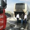 Yolcu otobüsünde can pazarı! Seyir halindeyken alev aldı Yolcu otobüsünde can pazarı! Seyir halindeyken alev aldı
