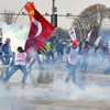 Ankara'da eyleme biber gazlı müdahale Ankara'da eyleme biber gazlı müdahale