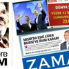 Zaman, Hürriyet ve Aydınlık'ın Mursi manşetlerine tepki yağıyor Zaman, Hürriyet ve Aydınlık'ın Mursi manşetlerine tepki yağıyor