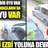 Köpeği ezdi yoluna devam etti Köpeği ezdi yoluna devam etti