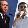 Erdoğan ve Demirtaş birincilik için yarıştı Erdoğan ve Demirtaş birincilik için yarıştı