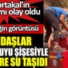 Vatandaşlar içme suyu şişesiyle tankere su taşıdı Vatandaşlar içme suyu şişesiyle tankere su taşıdı