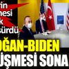 ﻿Erdoğan - Biden görüşmesi sona erdi. İki liderin görüşmesi yaklaşık 1 saat sürdü.