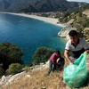 Ölüdeniz'den iki kamyon çöp çıktı